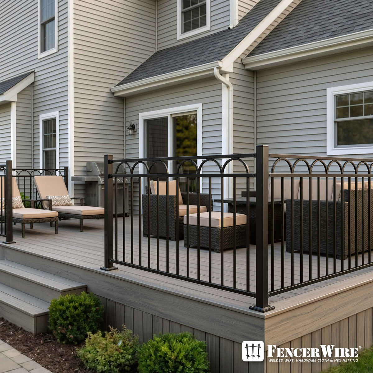 16 Gauge Metal Fence Post with Flange, Decorative Garden Flange Post, Multiple Options
