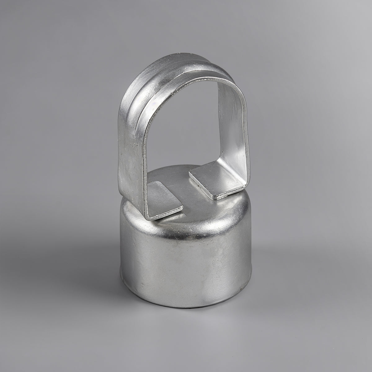 Tapa para poste de riel superior de eslabones de cadena galvanizada plateada, uso para poste de 1-7/8" de diámetro exterior y riel superior de 1-5/8", múltiples opciones