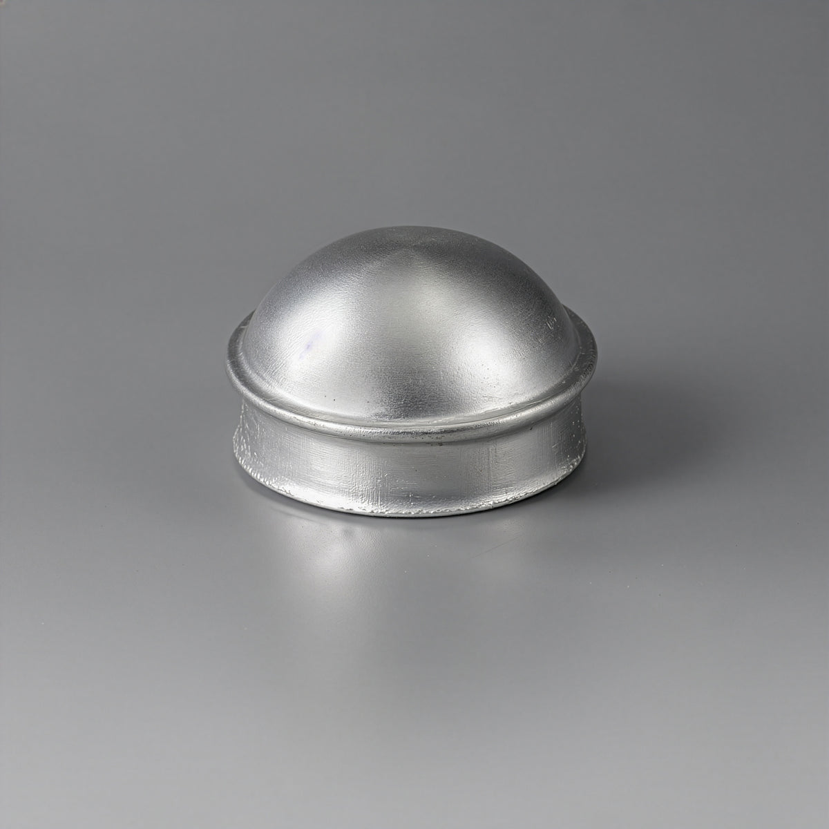 Silver 2-3/8" Round Dome External Post Cap, Terminal Post Cap for 2-3/8" Outside Diameter Pipe, Multi-options