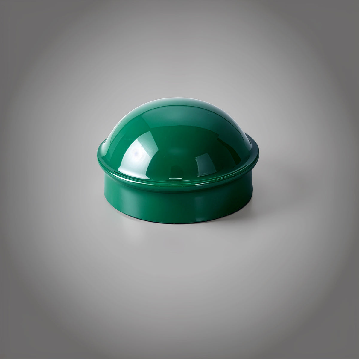 Tapa de poste externa tipo domo redonda de 2-3/8" verde, tapa de poste terminal para tubo de 2-3/8" de diámetro exterior, múltiples opciones