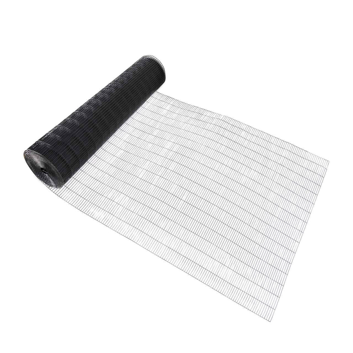 16 Gauge Black Vinyl Coated Welded Wire Mesh Size 0.5 inch by 3 inch (4 ft. x 50 ft.)