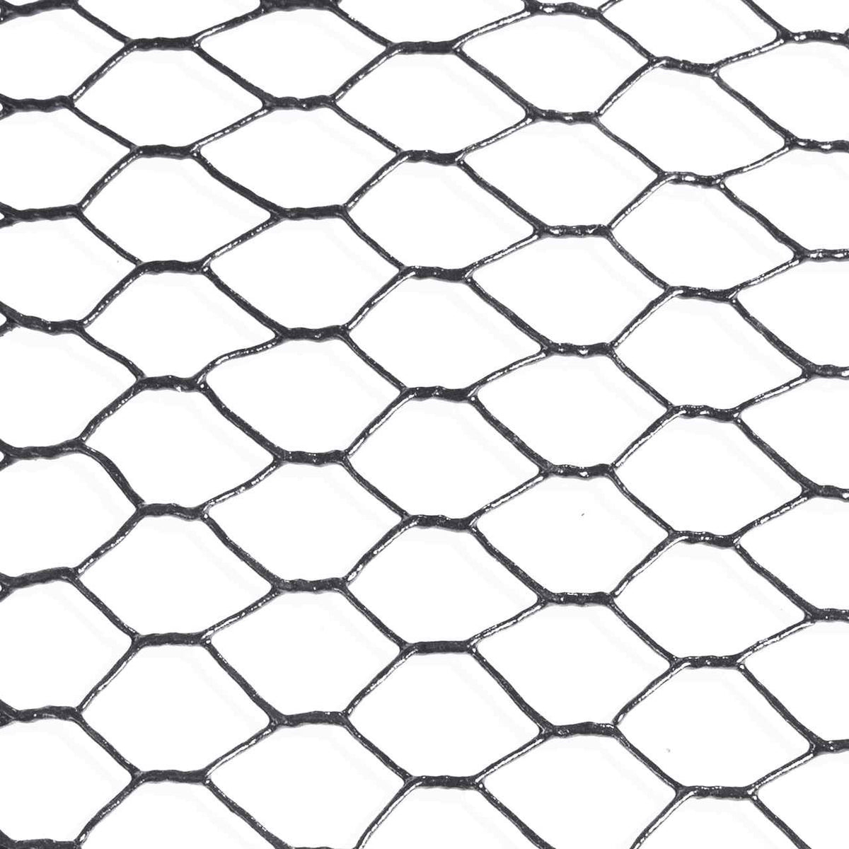 19 Gauge Black Vinyl Coated Hot Dip Galvanized Hex / Poultry Netting Mesh 3/4"