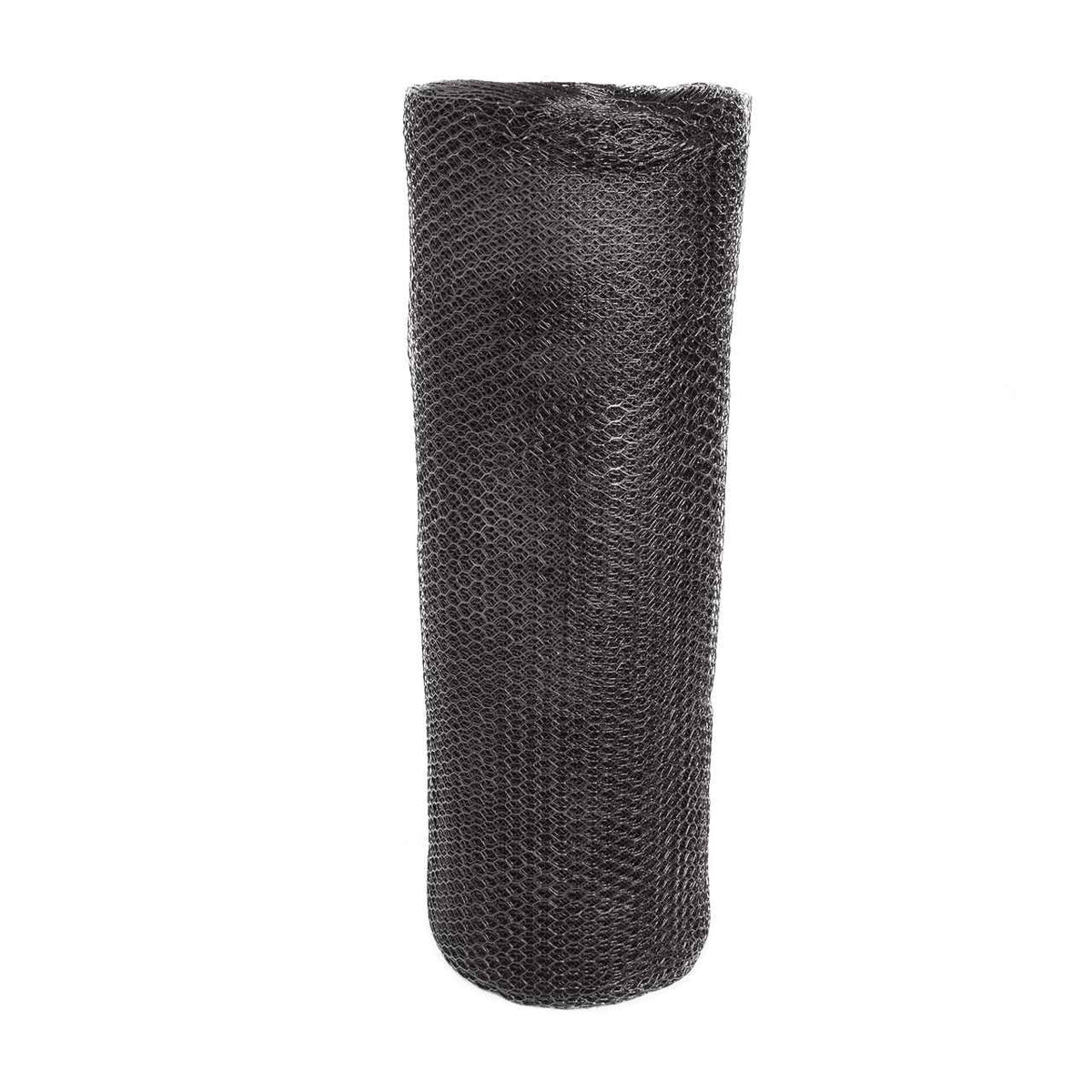 19 Gauge Black Vinyl Coated Hot Dip Galvanized Hex / Poultry Netting Mesh 3/4"
