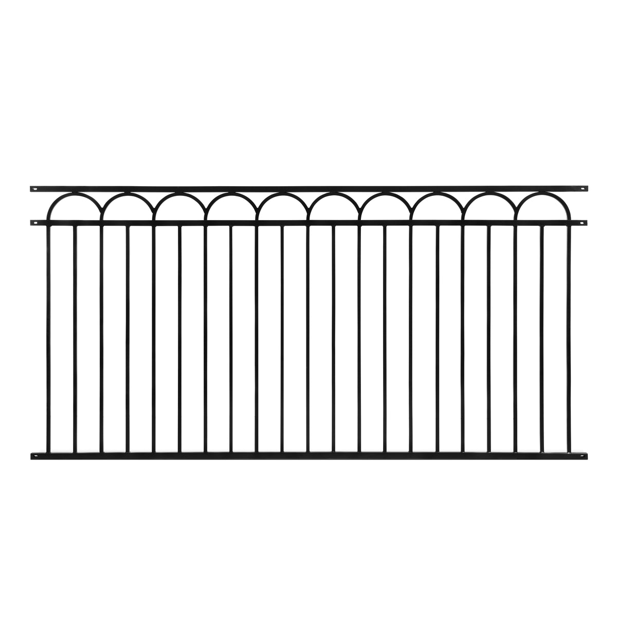 4FT Height X 8FT Width Heavy Duty Arc Fence Barrier Panel, Multiple Options