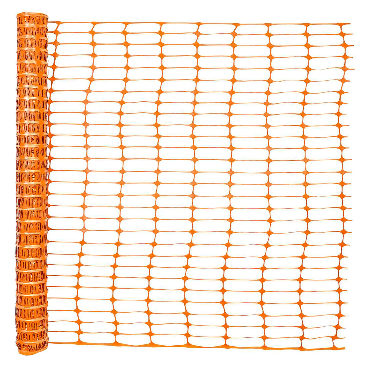 4 ft. x 100 ft. Orange Plastic Fencing Roll for Construction Fencing, Pet Fencing and Event Fencing, 4 cm x 10 cm Mesh