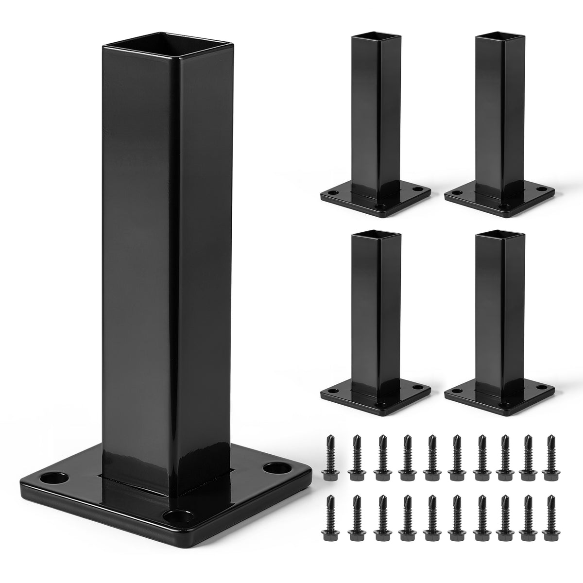 Heavy Duty Metal Fence Post Base, Multiple Options