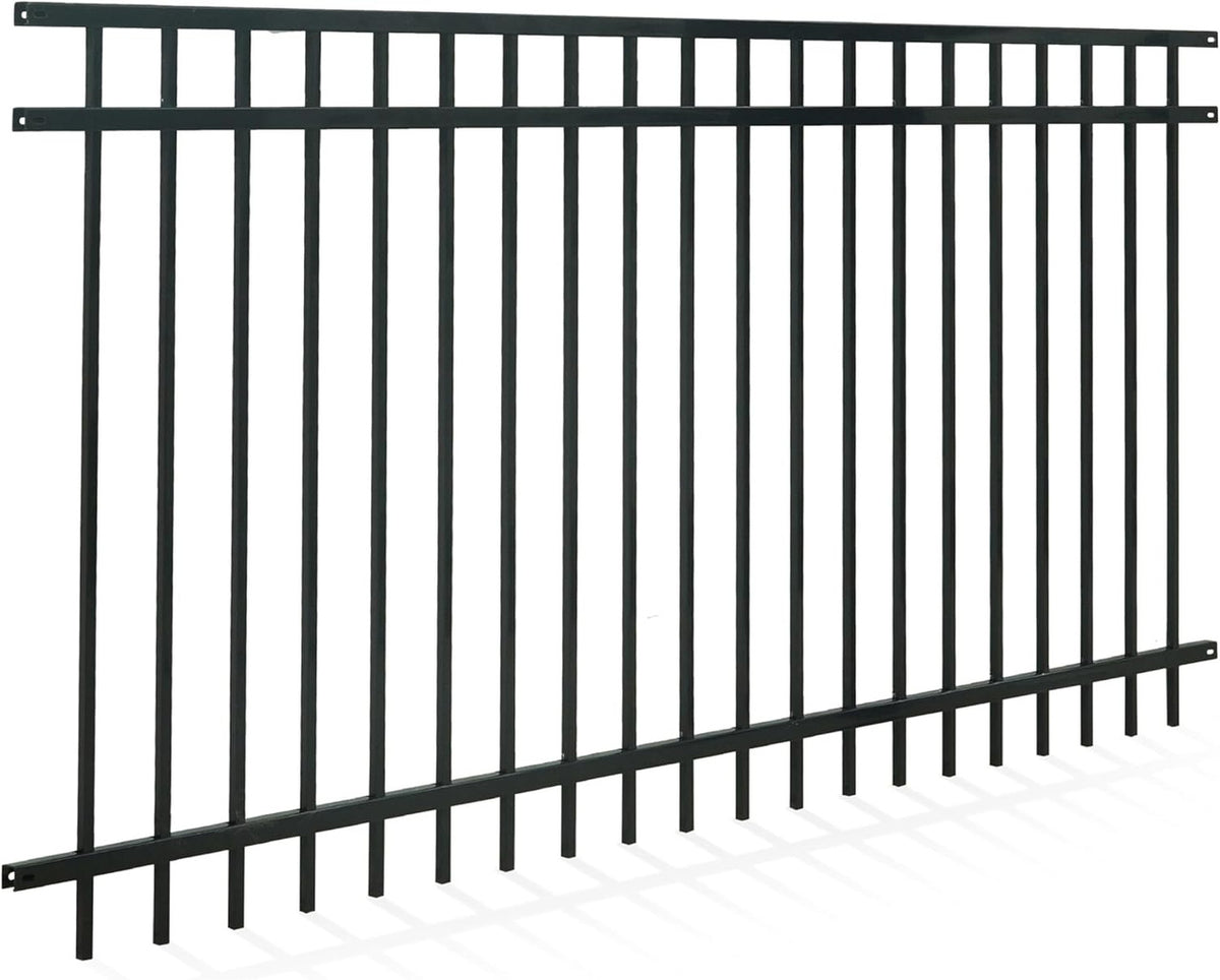 4FT Height X 8FT Width Heavy Duty Flat Top Fence Barrier Panel, Multiple Options