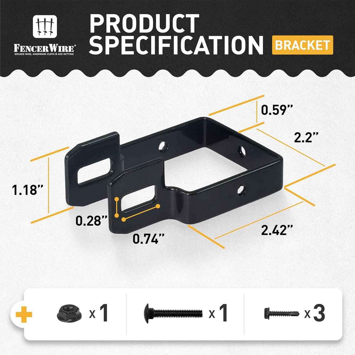 Heavy Duty Garden Fence Bracket, Multiple Options