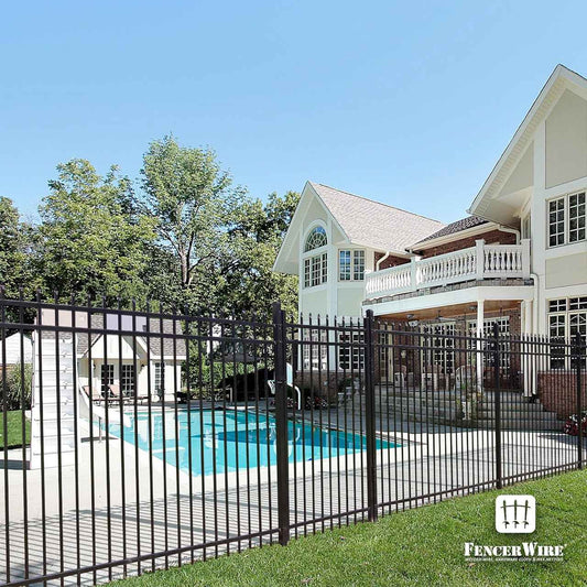 4FT Height X 4FT Width Heavy Duty Pinnacle Fence Gate with Lock Attachment, Multiple Options