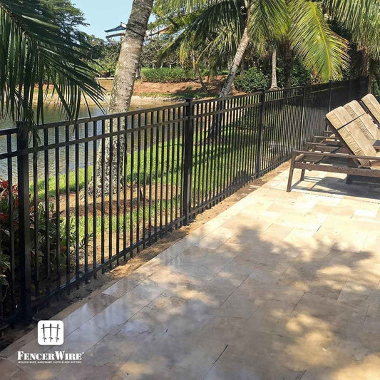 6FT Height X 8FT Width Heavy Duty Flat Top Fence Barrier Panel, Multiple Options