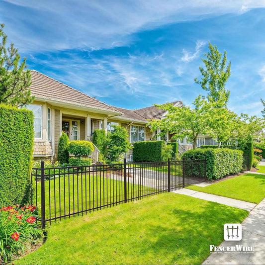6FT Height X 4FT Width Heavy Duty Flat Top Fence Gate with Lock Attachment, Multiple Options