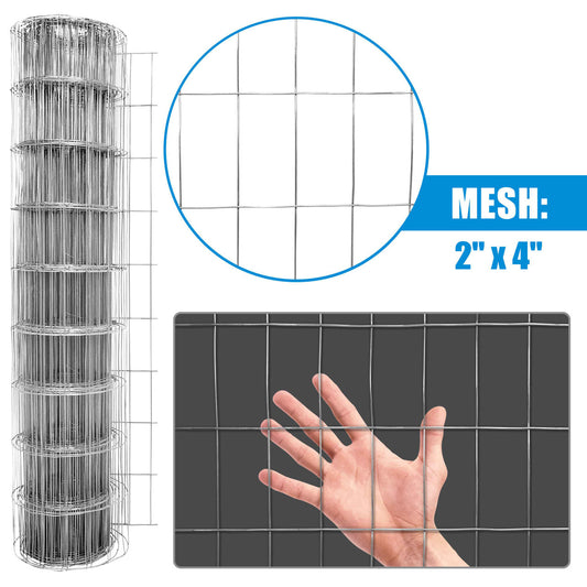 14 Gauge Galvanized Welded Wire Mesh 2 inch x 4 inch