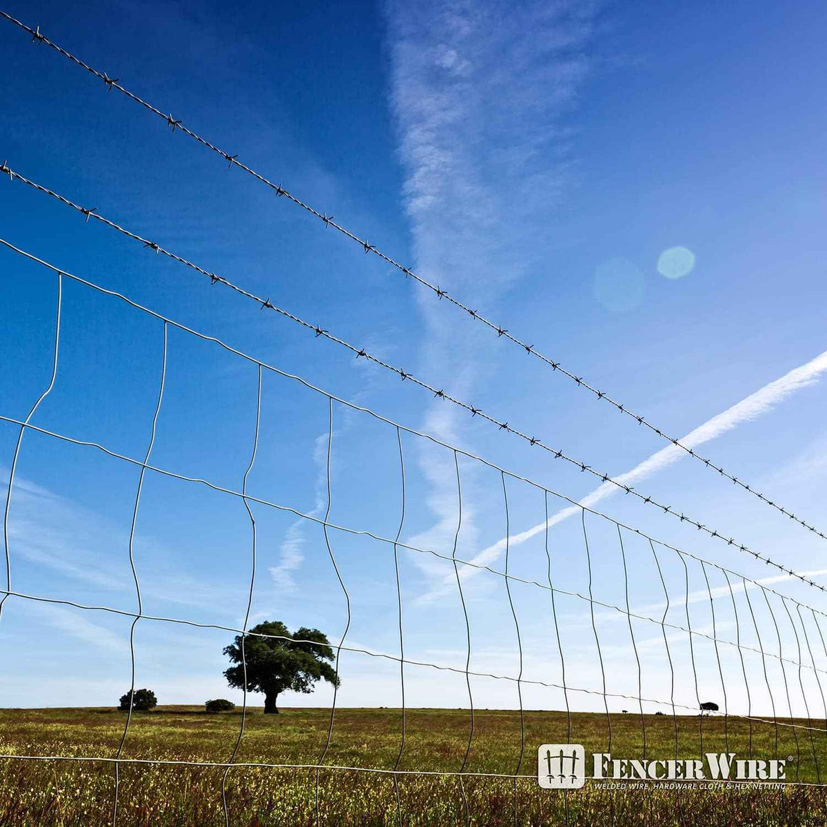 Fencer Wire 16 Gauge Galvanized Welded Wire Mesh Size 4 inch by 4 inch, Multiple Size Options