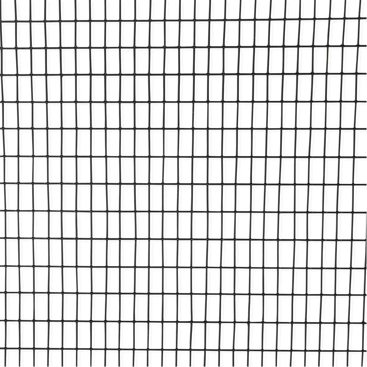 16 Gauge Black Vinyl Coated Welded Wire Mesh Size 0.5 inch by 1 inch