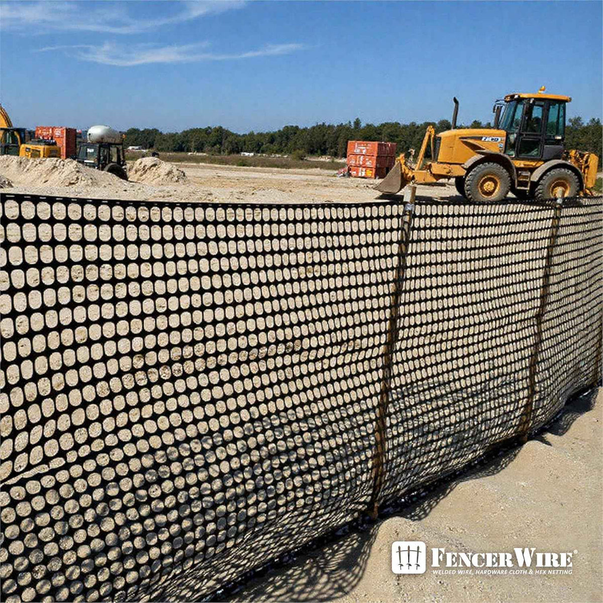 4 ft. x 100 ft. Outdoor Black Plastic Snow Fence with Opening Mesh Size 1.6" x 1.6"