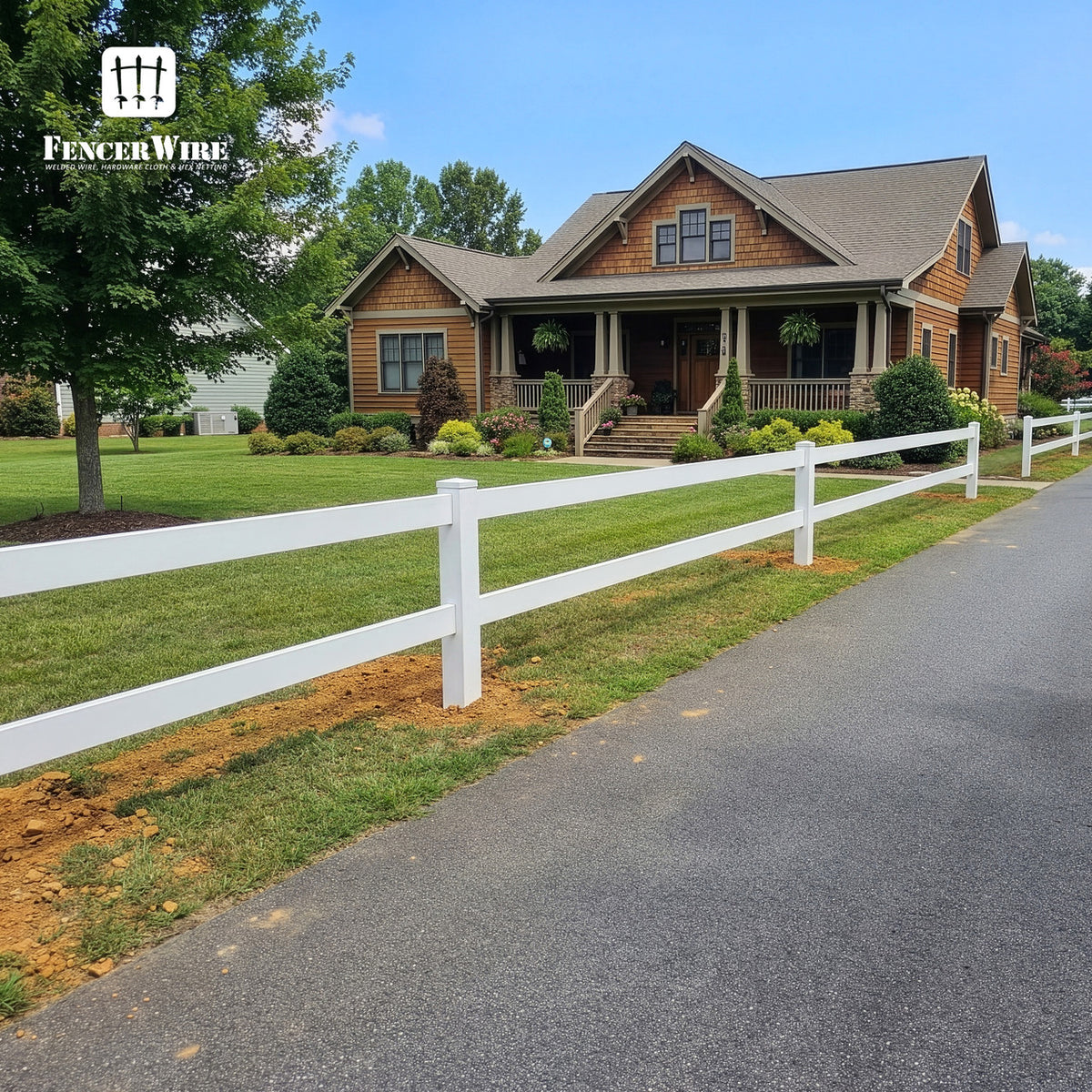 6ft Vinyl Ranch Corner Post with Cap, Multiple Options