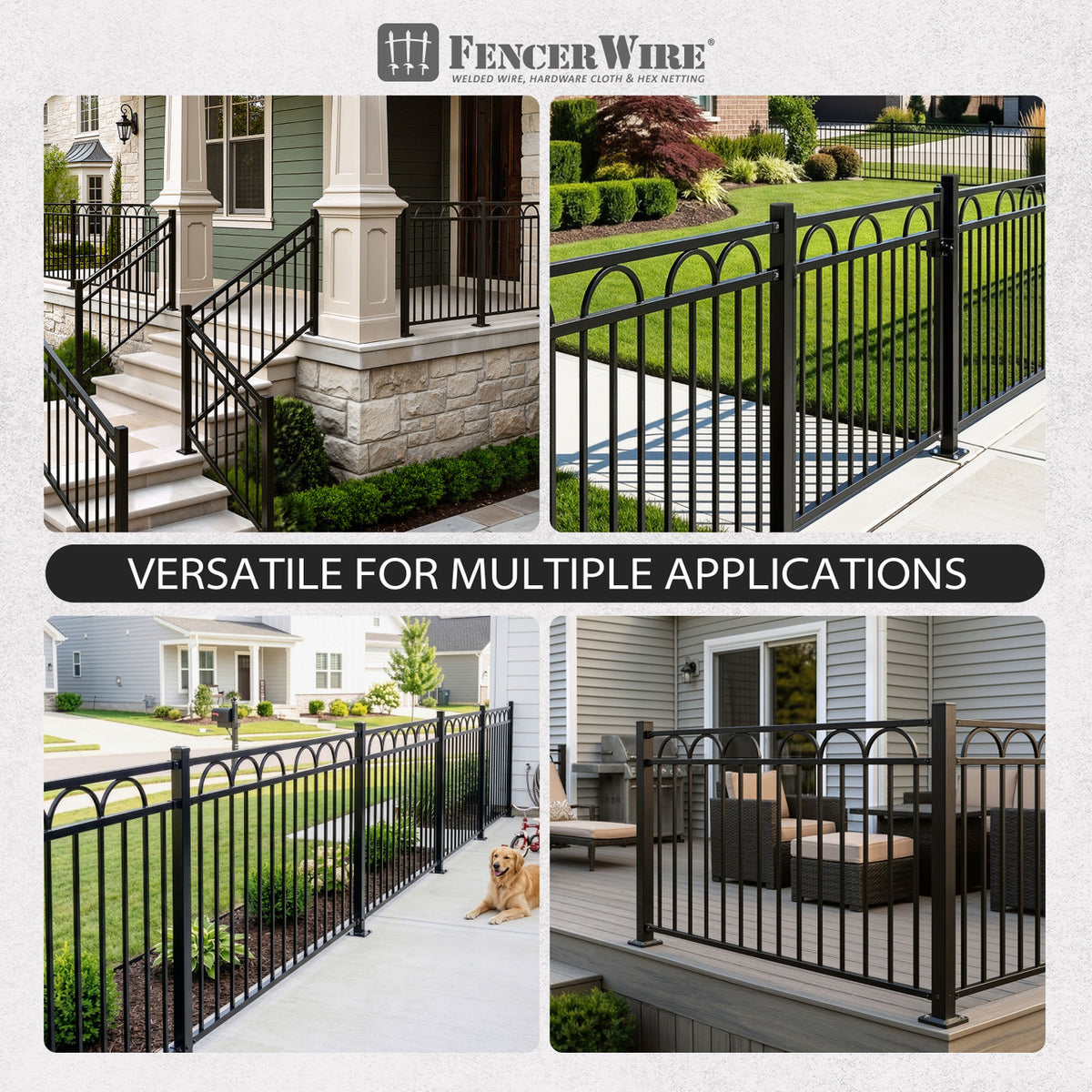 Heavy Duty Metal Fence Post Base, Multiple Options