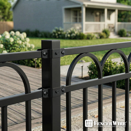 Heavy Duty Panel Line Brackets for Metal Steel Posts, Multiple Options