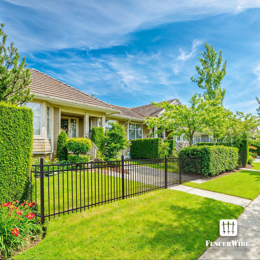 5FT Height X 5FT Width Heavy Duty Flat Top Fence Gate with Lock Attachment, Multiple Options