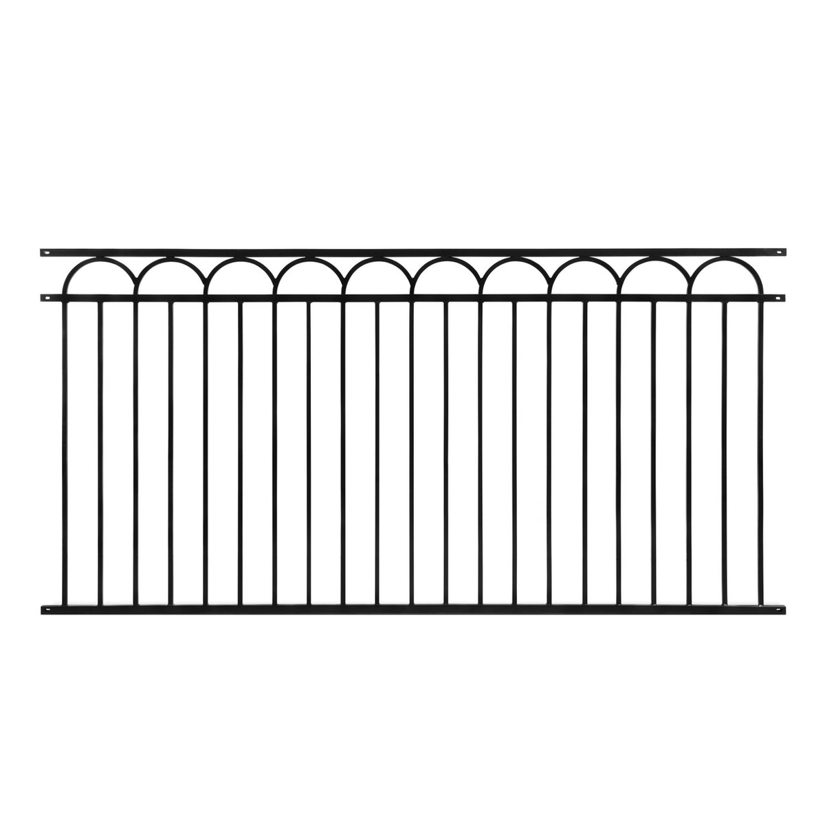 4FT Height X 8FT Width Heavy Duty Arc Fence Barrier Panel, Multiple Options