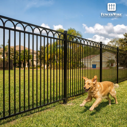 4FT Height X 8FT Width Heavy Duty Arc Fence Barrier Panel, Multiple Options