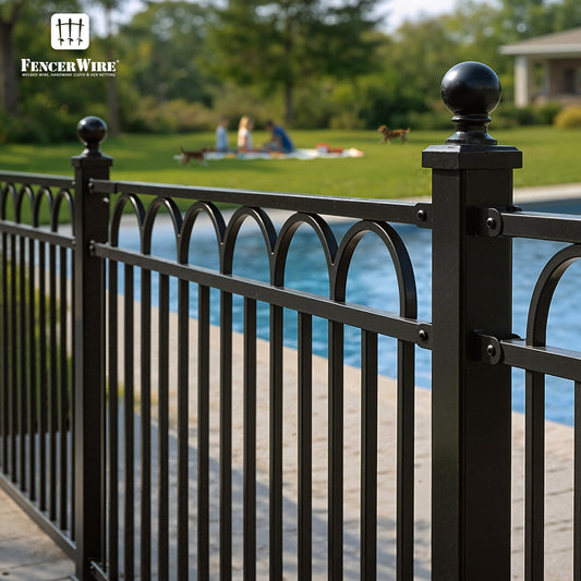 Heavy Duty Metal Fence Ball Top Post Cap for 2" x 2" Square Posts, Multiple Options