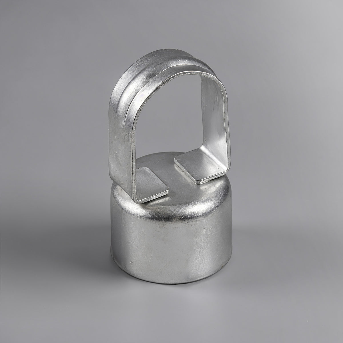 Tapa para poste de riel superior de eslabones de cadena galvanizada plateada, uso para poste de 1-7/8" de diámetro exterior y riel superior de 1-5/8", múltiples opciones