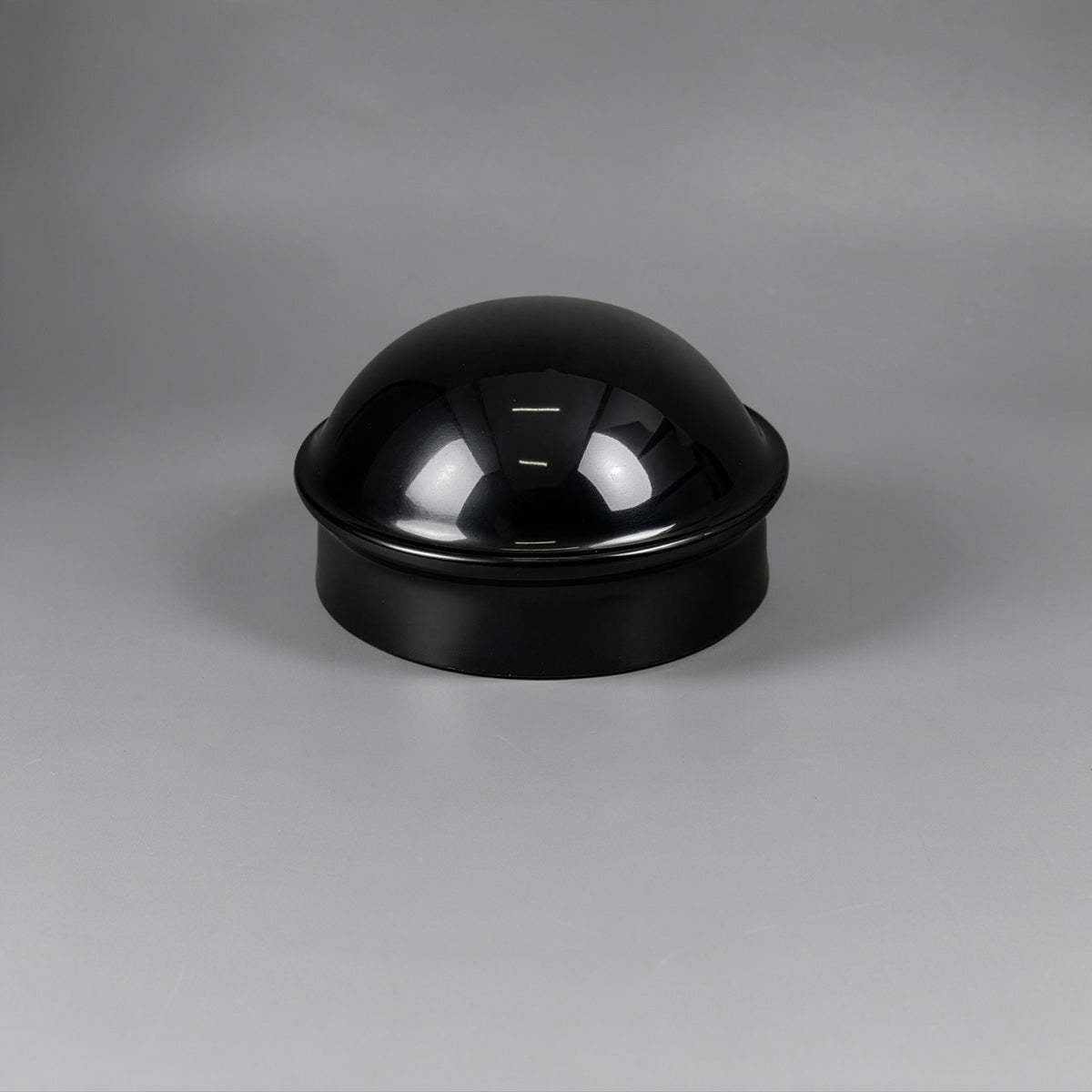 Tapa de poste externa redonda de domo negro de 2-3/8", tapa de poste terminal para tubo de 2-3/8" de diámetro exterior, varias opciones
