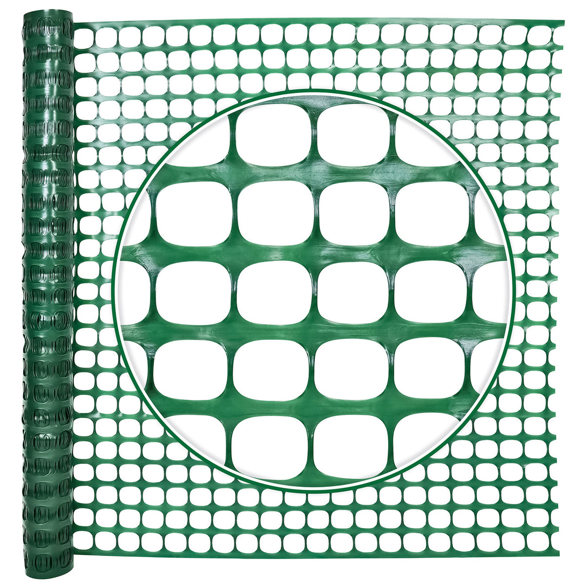 Cerca de neve de plástico verde para área externa de 1,22 m x 30,48 m com malha de abertura de 4,06 cm x 4,06 cm