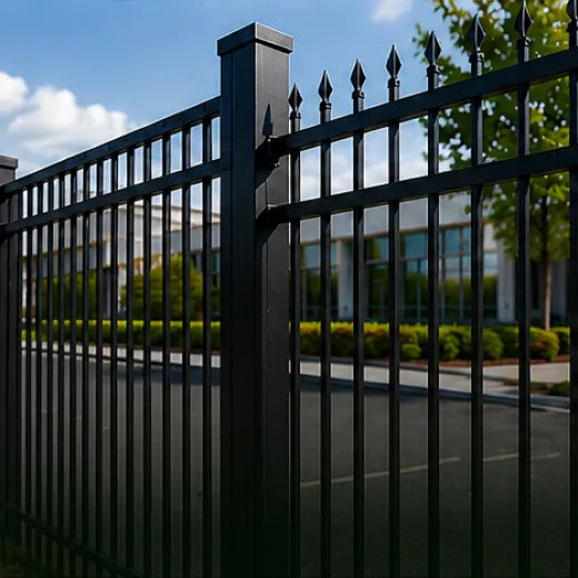 Heavy Duty Arc Fence Barrier Kit with 6FT Height X 8FT Width Panels, Arch Gate, Posts & Connectors, Multi-options