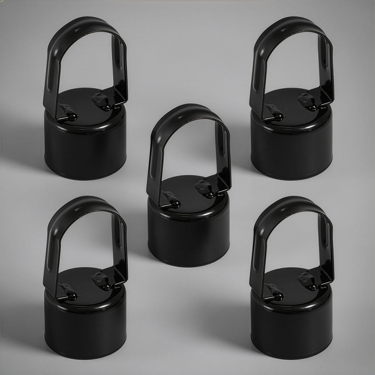 Black Galvanized Chain Link Fence Eye Top Rail Cap, Use for 1-7/8" Outside Diameter Post and 1-5/8" Top Rail, Multi-options