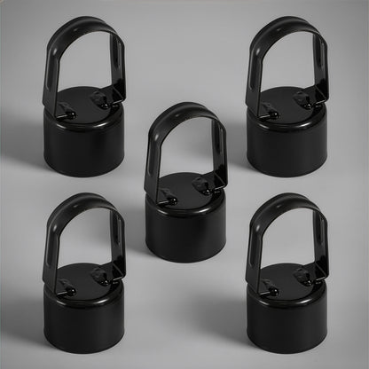 Black Galvanized Chain Link Fence Eye Top Rail Cap, Use for 1-7/8" Outside Diameter Post and 1-5/8" Top Rail, Multi-options