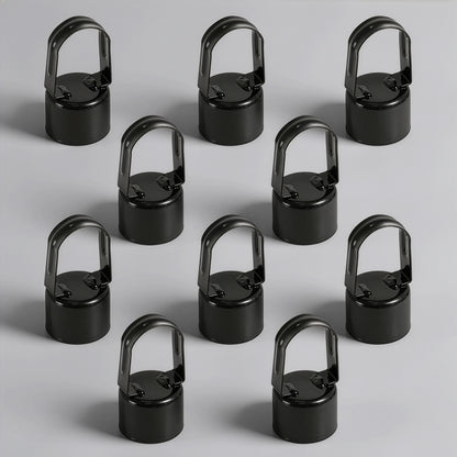 Black Galvanized Chain Link Fence Eye Top Rail Cap, Use for 1-7/8" Outside Diameter Post and 1-5/8" Top Rail, Multi-options