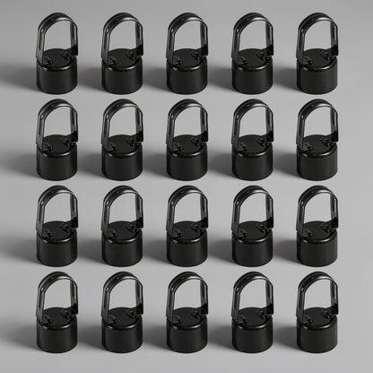 Black Galvanized Chain Link Fence Eye Top Rail Cap, Use for 1-7/8" Outside Diameter Post and 1-5/8" Top Rail, Multi-options
