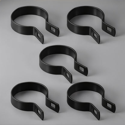 Black Galvanized Brace Band for 2-3/8" Outside Diameter Post with Bolt & Nut, Multi-options