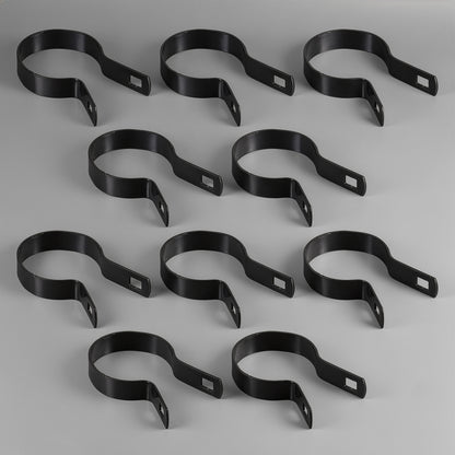 Black Galvanized Tension Band for 2-3/8" Outside Diameter Post with Bolt & Nut, Multi-options