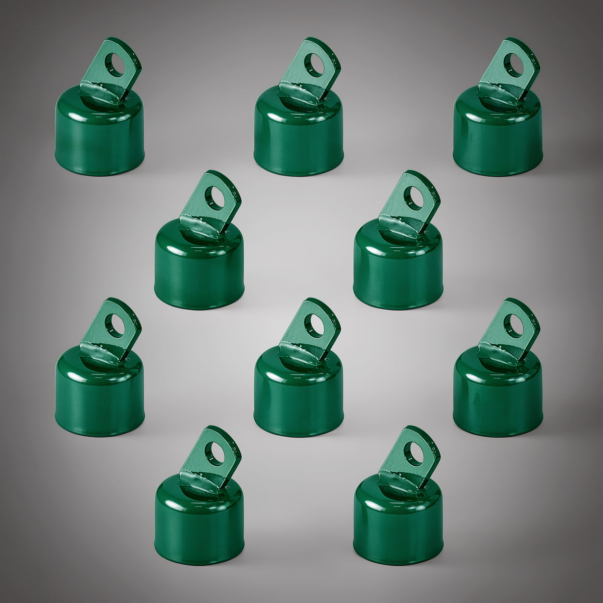 1-5/8" Green Top Rail End, Rail End Cap for 1-5/8" Outside Diameter Pipe, Multi-options