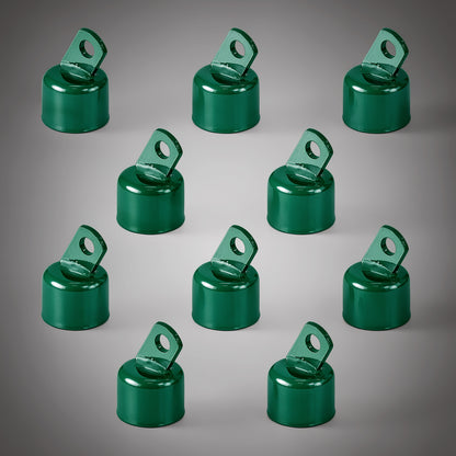 1-5/8" Green Top Rail End, Rail End Cap for 1-5/8" Outside Diameter Pipe, Multi-options