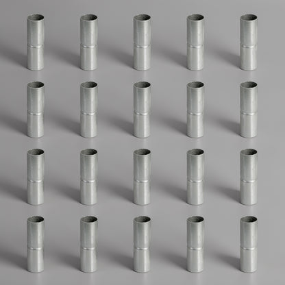 1-5/8" Silver Heavy Duty Top Rail Sleeve, Chain Link Parts, Multi-options