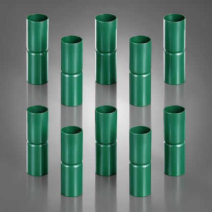Luva para Travessa Superior Reforçada Verde de 1-5/8", Peças para Cerca de Alambrado, Várias Opções