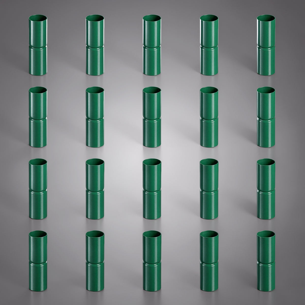 Luva para Travessa Superior Reforçada Verde de 1-5/8", Peças para Cerca de Alambrado, Várias Opções
