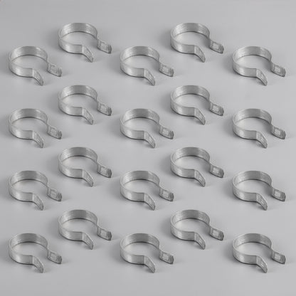 Silver Galvanized Brace Band for 2-3/8" Outside Diameter Post with Bolt & Nut, Multi-options