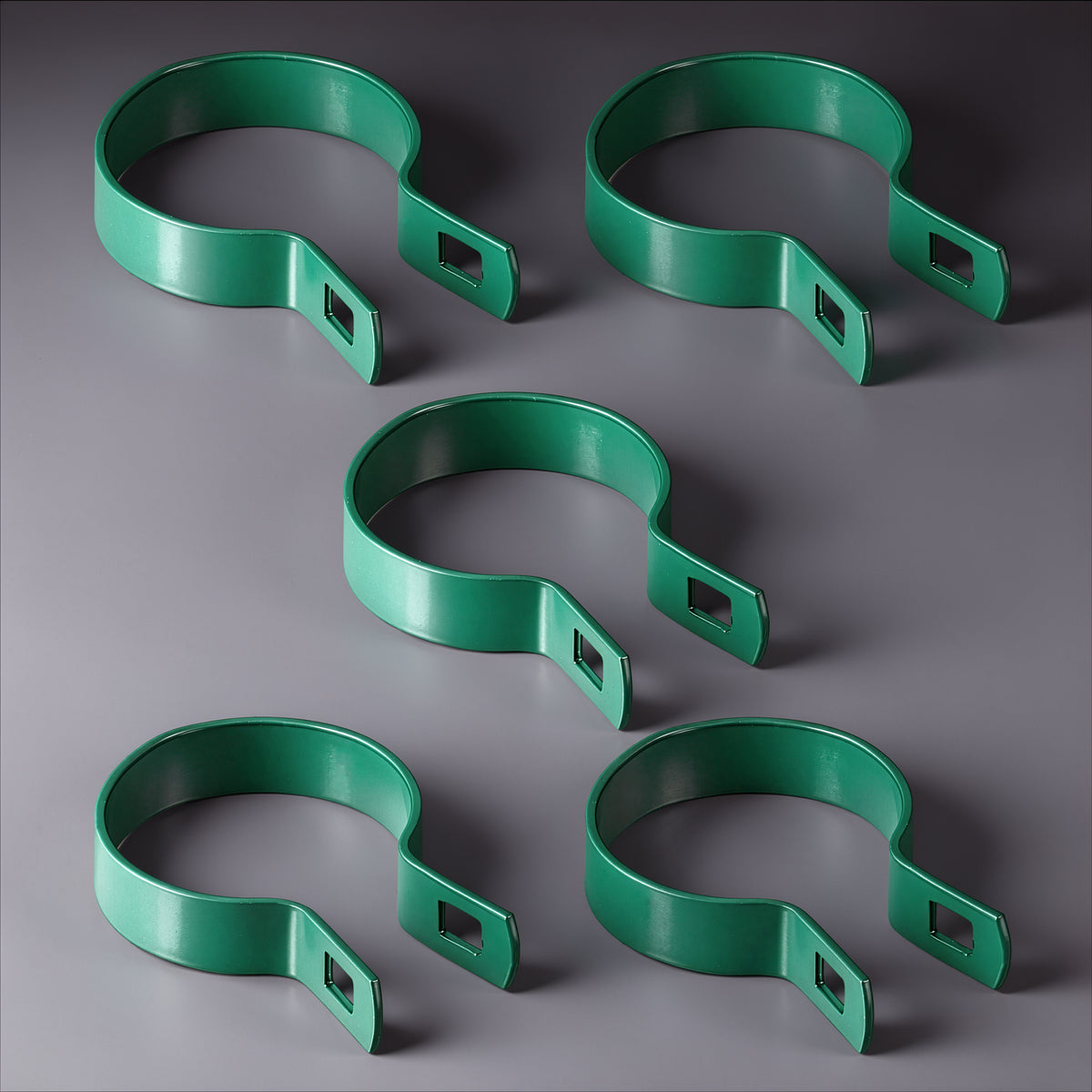 Green Galvanized Brace Band for 2-3/8" Outside Diameter Post with Bolt & Nut, Multi-options