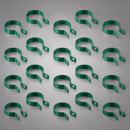 Green Galvanized Brace Band for 2-3/8" Outside Diameter Post with Bolt & Nut, Multi-options