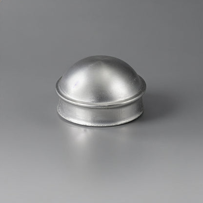 Silver 2-3/8" Round Dome External Post Cap, Terminal Post Cap for 2-3/8" Outside Diameter Pipe, Multi-options