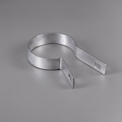 Silver Galvanized Tension Band for 2-3/8" Outside Diameter Post with Bolt & Nut, Multi-options