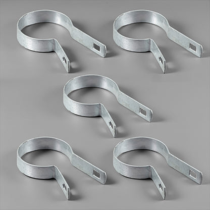 Silver Galvanized Tension Band for 2-3/8" Outside Diameter Post with Bolt & Nut, Multi-options