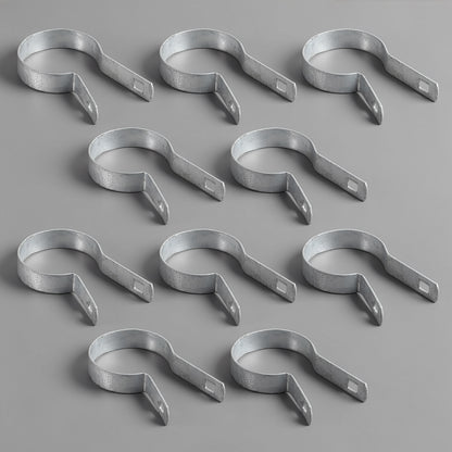 Silver Galvanized Tension Band for 2-3/8" Outside Diameter Post with Bolt & Nut, Multi-options