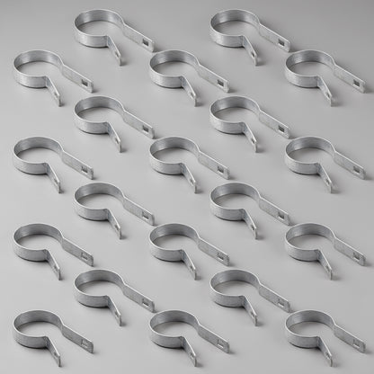 Silver Galvanized Tension Band for 2-3/8" Outside Diameter Post with Bolt & Nut, Multi-options