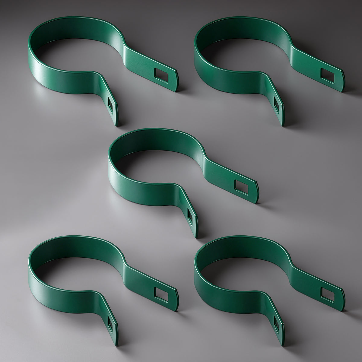 Green Galvanized Tension Band for 2-3/8" Outside Diameter Post with Bolt & Nut, Multi-options